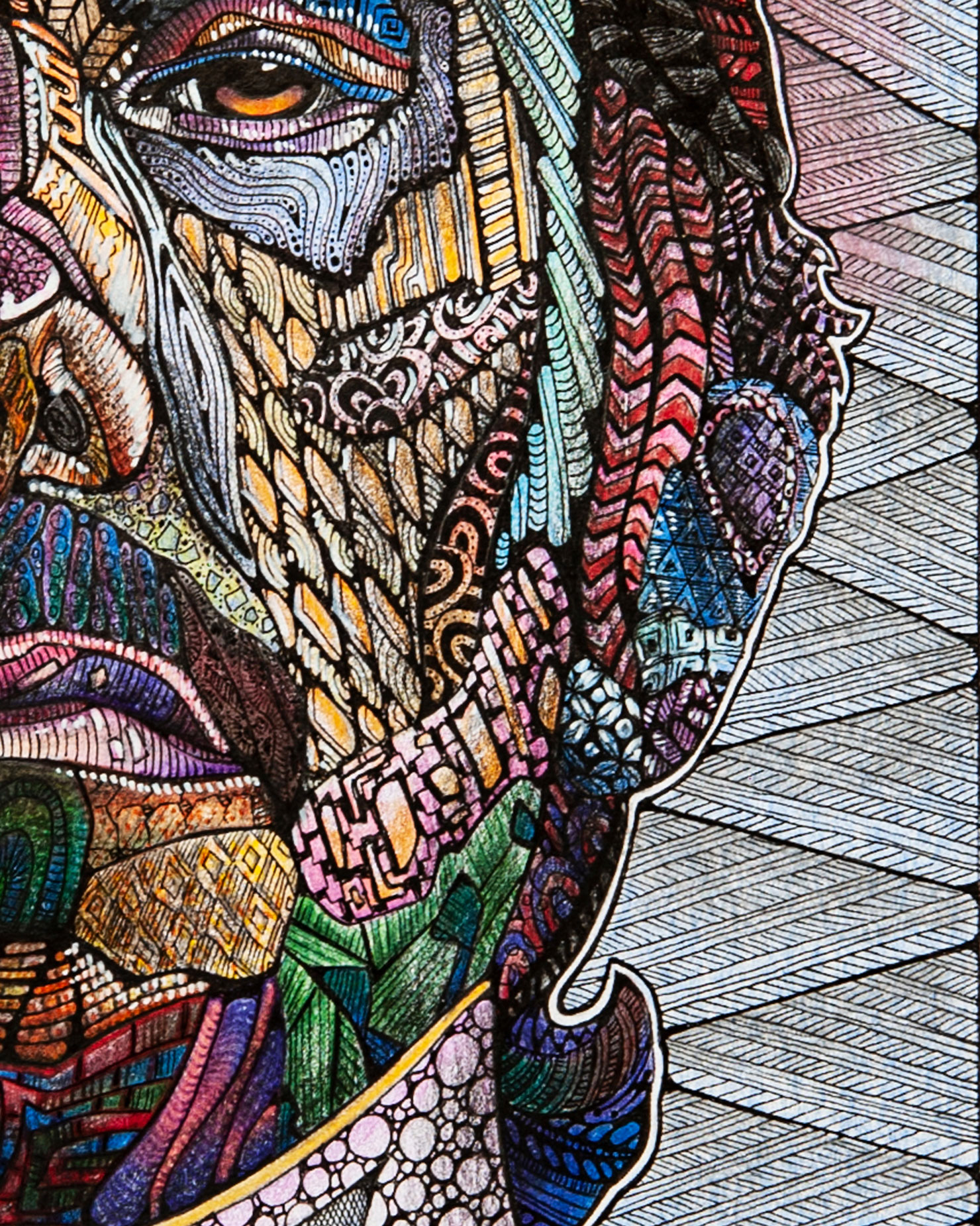 19_-Ann-Brown-Art-Porträtzeichnung-Porträt-Realistisches-Porträt-Illustration-Kunst-Künstler--Tusche-Traditionell-Grafische-Malerei--Muster-Grafik-_67